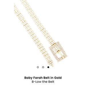 B-Low the Belt Baby Farah Belt in Gold